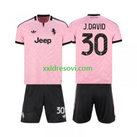 Juventus Jonathan David 30 Gostujući Dječji Nogometni Dres 2026-2027